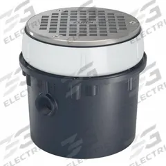 ZURN Floor Drain: 5 in Overall Dia, 5 in Grate Size, 4 in Nominal Pipe Size, Solvent Weld, PVC (MPN EZ-PV4). Key specifications — Color: Bronze; Connection Type: Solvent Weld; Brand: ZURN.