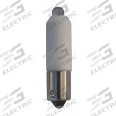 EATON Compact LED Bulb: LED, Miniature Bayonet (BA9s), (T) Tubular, T3-1/4, 120V AC, 1 W Watt, White (MPN HT8LEDWF7). Key specifications — Light Color: White; Voltage: 120V AC; Brand: EATON; Bulb Shape: T3-1/4.