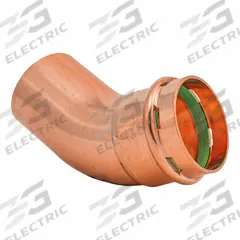 QUICKFITTING SUREPRESS Press Copper 45-Degree Elbow: 2 in CTS x 2 in CTS size, FTG x Press-fit (MPN SPWE66-45STR). Key specifications — Brand: QUICKFITTING SUREPRESS; Broad - Material for Bullet: Copper Or Bronze; Brand - Broad: QUICKFITTING SUREPRESS.