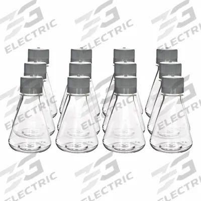 APPROVED VENDOR Erlenmeyer Flask: Erlenmeyer, PETG, 250 mL, 8.5 fl oz - Plastic Erlenmeyer Flasks