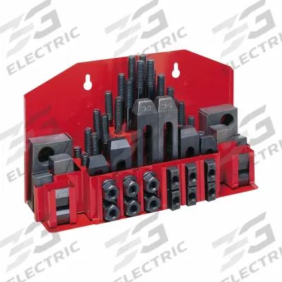 JET Machine Clamping Kit: For 5/8 in T-Slot, 1/2"-13 Stud - Wall-Mount Machine Clamping Kits