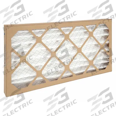 GRAINGER Pleated Air Filter: 14 in x 25 in x 2 in, MERV 8 - MERV 8 Pleated Air Filters