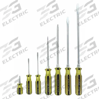 STANLEY Magnetized Tip Screwdriver Set: 1-10 Pieces, 7 Pieces, Slotted/Square Tip - General Purpose Screwdriver Sets
