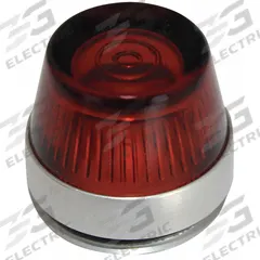EATON Pilot Light Lens: 30 mm Panel Mounting Hole Dia, Amber, Fresnel, Incandescent/LED (MPN 10250TC15N). Key specifications — Brand: EATON; Compatible with Series: 10250T PresTest; Lens Material: Glass.