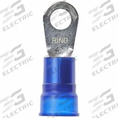 3M Ring Terminal: Blue, Nylon Insulation, 1/4 in Stud Size, 6 AWG to 6 AWG Wire Sizes, 1,000 V (MPN MN6-14R/SK). Key specifications — attr1308027: 3M.