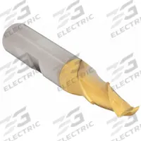 CLEVELAND Keyway End Mill: HSS, TiN Coated, 2 Flute, 1/4" Mill Dia, 1/2" LOC, 2-7/16" OAL (MPN C38935)