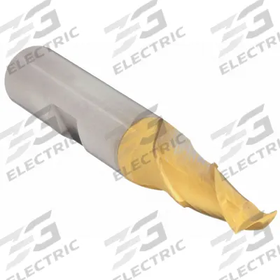 CLEVELAND Keyway End Mill: HSS, TiN Coated, 2 Flute, 1/4" Mill Dia, 1/2" LOC - High-Speed Steel Keyway End Mills