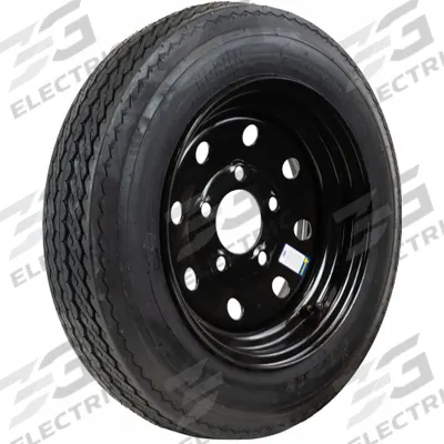 HI-RUN Tires and Wheels: Street Tire and Wheel Assembly, 4.80-12 Tire Size, Boat Trailer Tire - Street Tire & Wheel Assembly