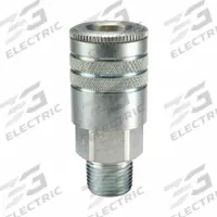 PARKER Quick Coupler: 3/8 in Body Size, 3/8 in Hose Fitting Size, Ball, NPTF (MPN 24). Key specifications — Brand: PARKER; Coupling Locking Type: Ball.