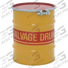 APPROVED VENDOR Salvage Drum: Steel, 10 gal, Lever Lock Ring, 20 ga / 20 ga / 20 ga, Salvage Drum (MPN HM1002Q). Key specifications — Drum Material: Steel; Drum Head Type: Open Head; UN Rating Solids: 1A2/X120/S; UN Rating Liquids: Not Rated; Drum Message Text: Salvage Drum; Closing Ring Material: Steel; For Holding: Solids; Brand: APPROVED VENDOR.