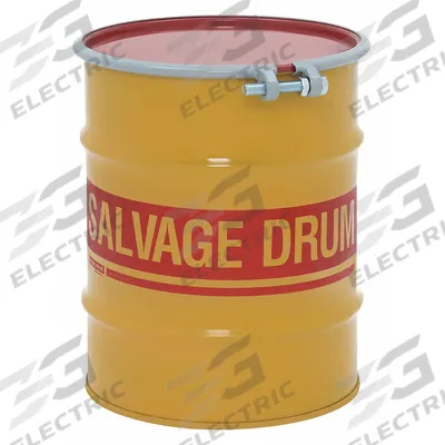APPROVED VENDOR Salvage Drum: Steel, 10 gal, Lever Lock Ring, 20 ga / 20 ga / 20 ga - Steel Salvage Drums