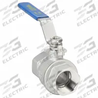 APPROVED VENDOR Manual Two-Way Ball Valve: 1 in, 316 Stainless Steel, Straight Valve Body, Two-Piece (MPN G-SSF-100). Key specifications — Brand: APPROVED VENDOR; Handle: Lever.