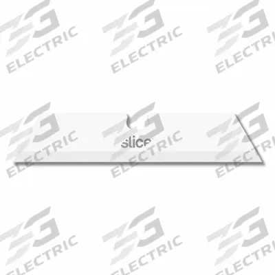 SLICE Safety Blade: 2 1/2 in Blade Lg, 15/32 in Blade Wd, 0.051 in Blade Thick - Straight-Edge Standard-Tip Replacement Utility Blades