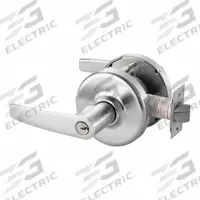 CORBIN Door Lockset: Office Lever Locksets, Chrome, ADA Compliant (MPN CLX3351 AZD 626). Key specifications — attr1024149: Not Ligature-Resistant; attr1011488: CORBIN; attr1024446: F109; attr1011524: No Message; attr1011506: Armstrong Lever; attr1011485: Yes; attr1059461: Satin Chromium-Plated.
