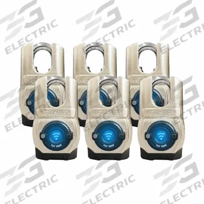 EGEETOUCH Bluetooth Padlock: Silver, Zinc Die-Cast - Standard Shackle Bluetooth Padlocks