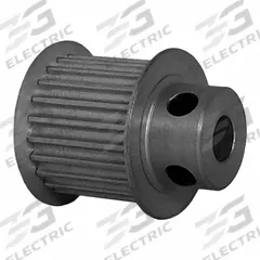 DAYTON Timing Pulley: Modified Curvilinear, Fixed, For GT Timing Belt Section, For 15 mm Belt Wd (MPN 22-3P15-6FA3). Key specifications — Brand: DAYTON; Finish: Clear Anodized; For Belt Series: Powerhouse®.