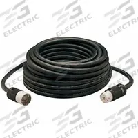 SOUTHWIRE Temporary Power Cable: 100 ft Cord Lg, 125/250V AC, CS6364/6365, CS6364/6365, 4 Wires (MPN 19190008). Key specifications — Compatible with Grainger Part Number: 4HDX1; Connector End Connection Type: CS6364/6365; Plug End Connection Type: CS6364/6365; Voltage Rating: 125/250V AC; Wire Size: 6 AWG; Brand: SOUTHWIRE.