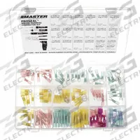 MASTER APPLIANCE Wire Connector Kit: 115 Pieces, 22 AWG – 10 AWG Wire Sizes (MPN 10600). Key specifications — Manufacturer Part Number: 10600; Brand: MASTER APPLIANCE; Includes: (5) Yellow #10 Stud; Series: Multiseal™.