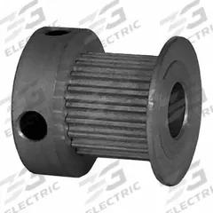 DAYTON Timing Pulley: Modified Curvilinear, Fixed, For GT Timing Belt Section, For 9 mm Belt Wd (MPN 20-2P09-6CA3). Key specifications — Brand: DAYTON; Finish: Clear Anodized; For Belt Series: Powerhouse®.