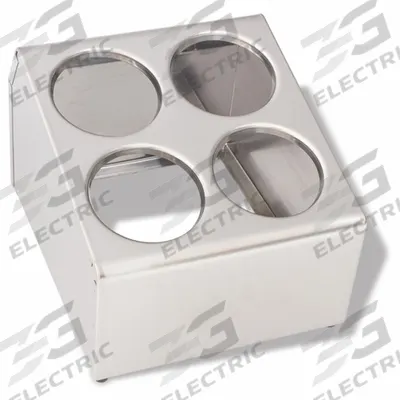 CRESTWARE Flatware Dispenser: Stainless Steel, Silver, 4 Compartments, 8 in Overall Ht (MPN CFD4) - Furnishings, Appliances and Hospitality