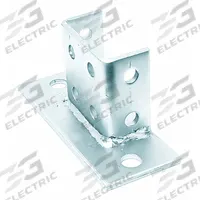 Strut Channel Fitting: 1 5/8 in x 3 1/4 in For Strut Channel Size, Electroplated, 8 Holes, Steel (MPN V71SQEG). Key specifications — For Strut Channel Size: 1-5/8 in x 3-1/4 in; Manufacturer Part Number: V71SQEG; Brand: VAST; Material: Steel; Finish: Electroplated.