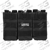BARSKA Magazine Pouch: Black, Nylon, 9 3/4 in x 6 1/2 in, Strap Closure (MPN BI12246). Key specifications — attr188437: Black; attr188438: Nylon; attr188431: Magazine Pouch.