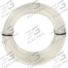 EAGLE BELTING Round Belt: Clear, 1/2 in Dia, For 5 in Min Pulley Dia, 100 ft Overall Lg, Solid, 95A (MPN 4907024). Key specifications — attr1317950: 95A; attr1317954: EAGLE BELTING; attr1317956: Polyurethane; attr1317948: Clear.