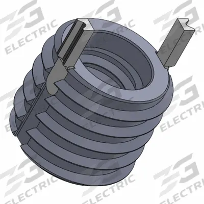 APPROVED VENDOR Key Locking Insert: Extra Heavy Wall, 4 Keys, #10-24 Int Thrd Sz, 7/16"-14 Ext Thrd Sz - Mil. Spec. Key-Locking Inserts