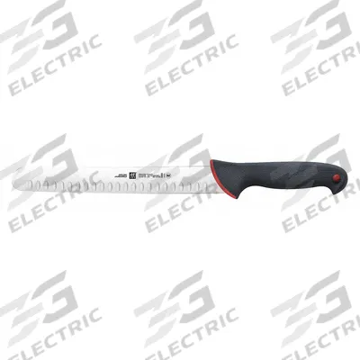 ZWILLING J.A. HENCKELS Knife: Hollow Edge, 10 in Overall Lg, Stainless Steel Blade - Slicing Knives