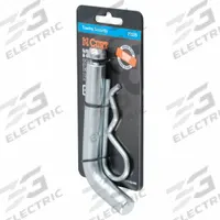 CURT Trailer Hitch Pin: 2 in Compatible Hitch Size, 5/8 in Pin Dia, III/IV/V, 5 7/8 in Overall Lg (MPN 21505). Key specifications — Material: Steel; Vehicle Class: V; Finish: Zinc Plated; Includes: Hitch Clip; Brand: CURT.