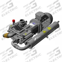 ELMO RIETSCHLE Vacuum Pump: Series C, Three Phase, 1 1/2 in BSPP Female, IP55, 18 in Hg Max Vacuum (MPN 1028950100-2H). Key specifications — attr1015285: TEFC; attr1015279: 5.44 (230V) / 3.13 (400V) / 2.72 (460V); attr1015318: Three; attr1015284: IP55; attr1015334: 265 / 460 V +/-10% (60 Hz).