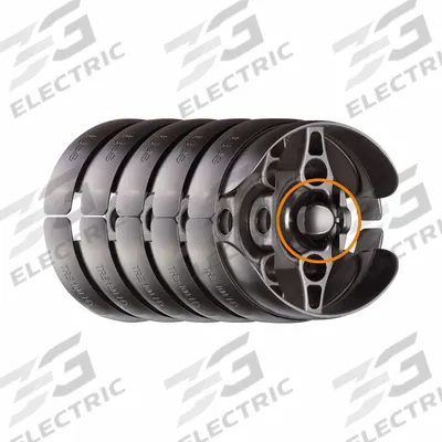 TRIFLEX R Cable carrier: Triflex R Series TRE, 2 Channels, 54 mm, 16.5 mm Max Cable Dia - TRIFLEX R Multiaxis Cable & Hose Carrier Links