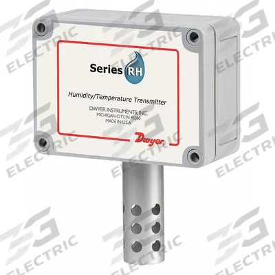Dwyer Humidity Transmitters: 0 to 10V DC, 0 to 10V DC Solid State Band Gap, Screw Terminals - Outdoor Surface-Mount Temperature & Humidity Transmitters