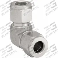 PARKER Compression Fitting Elbow: 1/4 in OD x 1/4 in OD Fitting Size, Compression x Compression (MPN 4EE4-316). Key specifications — Compatible Fitting Brands: Parker A-LOK; Brand: PARKER.