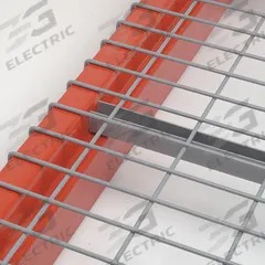 NASHVILLE WIRE Pallet Rack Decking: 46 in x 42 in, Waterfall, Std Wire Decking, 5 ga Decking, Gray (MPN D4246BB3A1). Key specifications — Wire Decking Style: Standard; Finish: Powder Coated; Brand: NASHVILLE WIRE; Material: Steel; Decking Edge: Waterfall; Color: Gray.