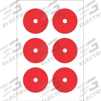 ACCUFORMNMC Gauge Marking Labels: Red, Polyester, 6 PK (MPN GML104RD). Key specifications — Label Color: Red; Label Material: Polyester.