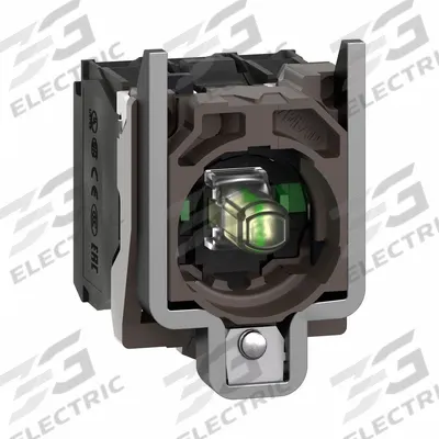 SCHNEIDER Lamp Module and Contact Block: 22 mm Panel Mounting Size, 2NO, White - Contact & Light Block Assemblies
