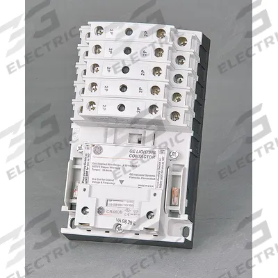 GE Lighting Magnetic Contactor: 10 Poles, 277V AC, 30 A, 2-Wire - Electrically Held Lighting Contactors