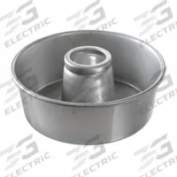CHICAGO METALLIC Cake Pan: Aluminum, Uncoated, Solid, 10 in Overall Dia, 3 3/4 in Overall Dp, Silver (MPN 46560). Key specifications — Bead Closure: Closed Bead; Coating: Uncoated; Pan Style: Round Cake Pan; Perforation: Solid; Brand: CHICAGO METALLIC; Color: Silver; Material: Aluminum; NSF Certified: No.