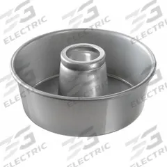 CHICAGO METALLIC Cake Pan: Aluminum, Uncoated, Solid, 10 in Overall Dia, 3 3/4 in Overall Dp, Silver (MPN 46560). Key specifications — Bead Closure: Closed Bead; Coating: Uncoated; Pan Style: Round Cake Pan; Perforation: Solid; Brand: CHICAGO METALLIC; Color: Silver; Material: Aluminum; NSF Certified: No.