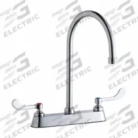 ELKAY Handle-Operated Faucet: Elkay®, Brass, Centerset, Deck, 3 Mounting Holes, 1.5 gpm Flow Rate (MPN LK810GN08T4). Key specifications — Series: Elkay®; Brand: ELKAY.