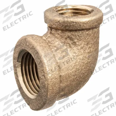 USA INDUSTRIALS Metal Pipe Elbow: 90° Elbow, 1/2 in x 1/4 in, Class 125, None C89833 Brass - Threaded Low-Pressure Pipe Fittings for Potable Water