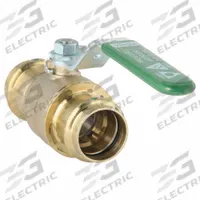 VIEGA PROPRESS Manual Two-Way Ball Valve: 1 in Size, Bronze, Straight, Press x Press, Two-Piece (MPN 79933). Key specifications — Brand: VIEGA PROPRESS; Handle: Locking Lever.