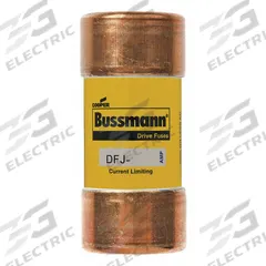 BUSSMANN Fuse: DFJ Series, Class J, Cylindrical Body, Fast-Acting, 3 A, 600 V AC, 450 V DC (MPN DFJ-3). Key specifications — attr1287274: DFJ; attr211200: BUSSMANN.