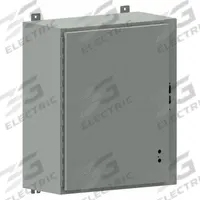 WIEGMANN Disconnect Enclosure: NEMA 12/13, Powder-Coated Steel, 30 in x 25 in x 10 in, Handle (MPN SDN12302510). Key specifications — Brand: WIEGMANN; Closure Method: Handle.