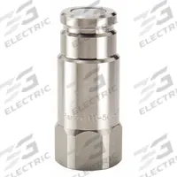 PARKER Hydraulic Quick Connect Hose Coupling: 3/8 in Coupling Size, 316 Stainless Steel, FNPT (MPN FS-372-6FP-E47). Key specifications — Body Material: 316 Stainless Steel; Thread Size: 3/8"-18; Seal Material: Perfluoroelastomer; Brand: PARKER.