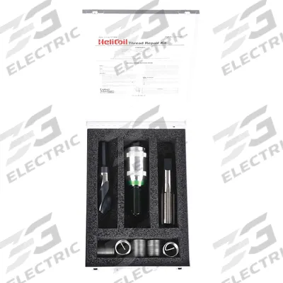 HELI-COIL Thread Repair Kit: Tanged Tang Style, Free-Running, 1 1/8"-12 Thread Size - Insert & Tool Kits