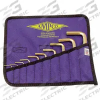 AMPCO Hex Key Set: 6 - 10 Pieces, L, SAE, Std End, Short, 10 Pieces, Pouch, Unfinished, 1 Tips (MPN M-42). Key specifications — attr1205553: Not Tether Capable; attr1205554: AMPCO; attr1205568: Unfinished; attr1293176: 6 - 10 Pieces.