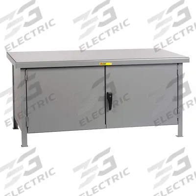 LITTLE GIANT Cabinet Workbench: Steel, 48 in x 30 in, 10,000 lb Overall Load Capacity - Cabinet Benches with Drawers