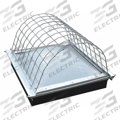 GARLOCK SAFETY SYSTEMS Skylight Guard: Steel, Fits 4 3/8 ft Skylight Lg - Domed Surface-Mount Skylight Guards